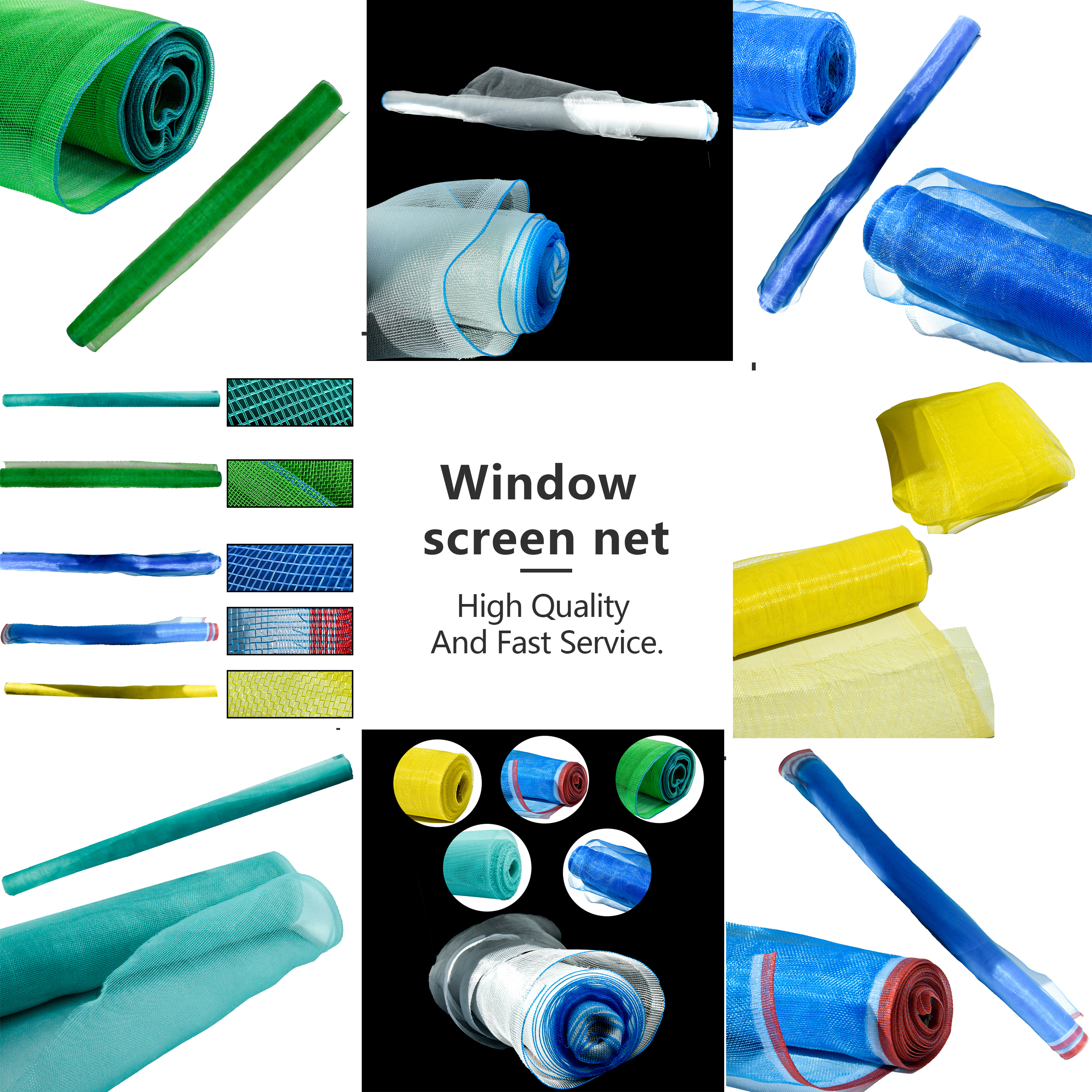 Wholesale PVC Window Screen Mesh Fiberglass Mosquito Net For Window