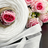 Rose Flower Wrap Net White Plastic Rose Bud Sleeves Net