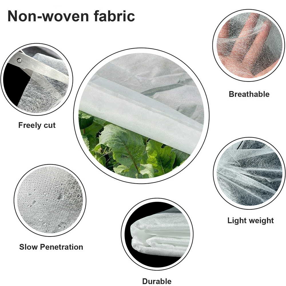 Agriculture Black Non Woven Fabric Plastic Agro PP Fabric For Landscaping