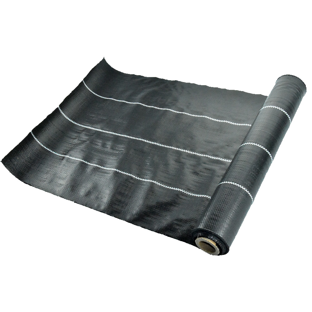 PP Black Weed Control Mat Anti-grass Ground Cover for Garden Greenhouse