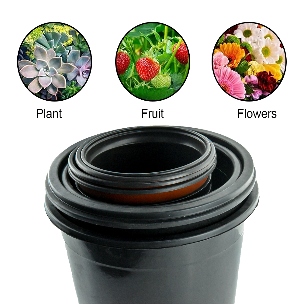 Nursery Pot Plastic Planters for Outdoor Indoor Plants Gardening Flower